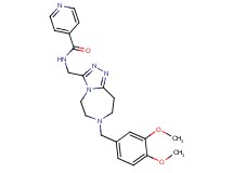 N-{[7-(3,4-dimethoxybenzyl)-6,7,8,9-tetrahydro-5H-[1,2,4]triazolo[4,3-d][1,4]diazepin-3-yl]methyl}isonicotinamide
