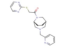(1S*,5R*)-3-(2-pyridinylmethyl)-6-[(2-pyrimidinylthio)acetyl]-3,6-diazabicyclo[3.2.2]nonane