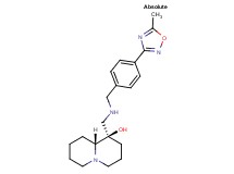 (1R,9aR)-1-({[4-(5-methyl-1,2,4-oxadiazol-3-yl)benzyl]amino}methyl)octahydro-2H-quinolizin-1-ol