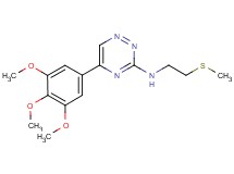 N-[2-(methylthio)ethyl]-5-(3,4,5-trimethoxyphenyl)-1,2,4-triazin-3-amine