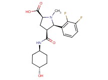 (2S*,4S*,5R*)-5-(2,3-difluorophenyl)-4-{[(trans-4-hydroxycyclohexyl)amino]carbonyl}-1-methylpyrrolidine-2-carboxylic acid