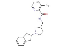 N-{[1-(2,3-dihydro-1H-inden-2-yl)pyrrolidin-3-yl]methyl}-3-methylpyridine-2-carboxamide