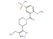 3-{[3-(4-ethyl-1H-pyrazol-5-yl)piperidin-1-yl]carbonyl}-4-methoxybenzenesulfonamide