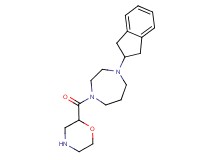 1-(2,3-dihydro-1H-inden-2-yl)-4-(2-morpholinylcarbonyl)-1,4-diazepane dihydrochloride