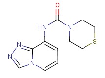 N-[1,2,4]triazolo[4,3-a]pyridin-8-ylthiomorpholine-4-carboxamide