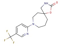8-[5-(trifluoromethyl)-2-pyridinyl]-1-oxa-3,8-diazaspiro[4.6]undecan-2-one