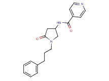N-[5-oxo-1-(3-phenylpropyl)-3-pyrrolidinyl]isonicotinamide