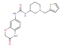 N-(3-oxo-3,4-dihydro-2H-1,4-benzoxazin-7-yl)-N'-[1-(2-thienylmethyl)piperidin-3-yl]urea