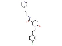 1-[2-(4-chlorophenyl)ethyl]-6-oxo-N-[3-(4-pyridinyl)propyl]-3-piperidinecarboxamide
