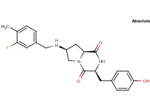 (3S,7S,8aS)-7-[(3-fluoro-4-methylbenzyl)amino]-3-(4-hydroxybenzyl)hexahydropyrrolo[1,2-a]pyrazine-1,4-dione