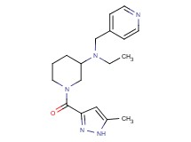 N-ethyl-1-[(5-methyl-1H-pyrazol-3-yl)carbonyl]-N-(4-pyridinylmethyl)-3-piperidinamine