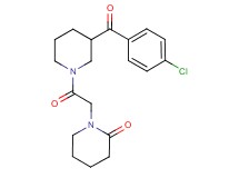 1-{2-[3-(4-chlorobenzoyl)-1-piperidinyl]-2-oxoethyl}-2-piperidinone