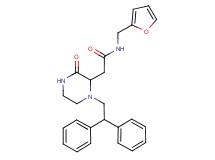 2-[1-(2,2-diphenylethyl)-3-oxo-2-piperazinyl]-N-(2-furylmethyl)acetamide