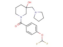 1-[4-(difluoromethoxy)benzoyl]-3-(pyrrolidin-1-ylmethyl)piperidin-3-ol
