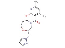 4,6-dimethyl-3-{[2-(1H-pyrazol-1-ylmethyl)-1,4-oxazepan-4-yl]carbonyl}-2-pyridinol