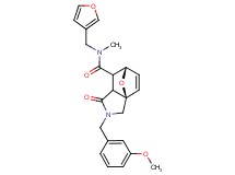 (3aR*,6S*)-N-(3-furylmethyl)-2-(3-methoxybenzyl)-N-methyl-1-oxo-1,2,3,6,7,7a-hexahydro-3a,6-epoxyisoindole-7-carboxamide