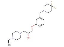 1-{3-[(4,4-difluoropiperidin-1-yl)methyl]phenoxy}-3-(4-ethylpiperazin-1-yl)propan-2-ol