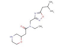N-ethyl-N-[(5-isobutyl-1,2,4-oxadiazol-3-yl)methyl]-2-(2-morpholinyl)acetamide hydrochloride