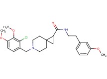 6-(2-chloro-3,4-dimethoxybenzyl)-N-[2-(3-methoxyphenyl)ethyl]-6-azaspiro[2.5]octane-1-carboxamide