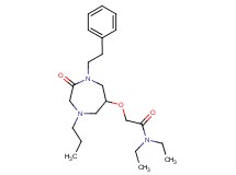 N,N-diethyl-2-{[2-oxo-1-(2-phenylethyl)-4-propyl-1,4-diazepan-6-yl]oxy}acetamide