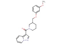 3-({3-[(3-methoxyphenoxy)methyl]-1-piperidinyl}carbonyl)pyrazolo[1,5-a]pyridine
