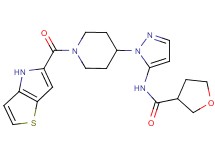 N-{1-[1-(4H-thieno[3,2-b]pyrrol-5-ylcarbonyl)-4-piperidinyl]-1H-pyrazol-5-yl}tetrahydro-3-furancarboxamide