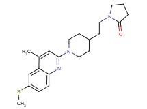 1-(2-{1-[4-methyl-6-(methylthio)-2-quinolinyl]-4-piperidinyl}ethyl)-2-pyrrolidinone