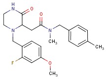 2-[1-(2-fluoro-4-methoxybenzyl)-3-oxo-2-piperazinyl]-N-methyl-N-(4-methylbenzyl)acetamide