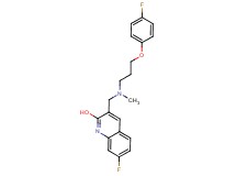 7-fluoro-3-{[[3-(4-fluorophenoxy)propyl](methyl)amino]methyl}-2-quinolinol