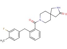 8-[2-(3-fluoro-4-methylbenzyl)benzoyl]-2,8-diazaspiro[4.5]decan-3-one