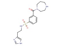 3-(1,4-diazepan-1-ylcarbonyl)-N-[2-(1H-imidazol-4-yl)ethyl]benzenesulfonamide