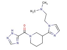 N,N-dimethyl-2-{2-[1-(1H-1,2,4-triazol-5-ylcarbonyl)-3-piperidinyl]-1H-imidazol-1-yl}ethanamine