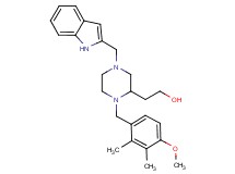 2-[4-(1H-indol-2-ylmethyl)-1-(4-methoxy-2,3-dimethylbenzyl)-2-piperazinyl]ethanol