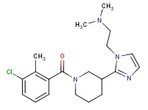 (2-{2-[1-(3-chloro-2-methylbenzoyl)piperidin-3-yl]-1H-imidazol-1-yl}ethyl)dimethylamine