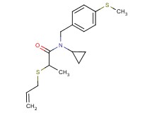 2-(allylthio)-N-cyclopropyl-N-[4-(methylthio)benzyl]propanamide