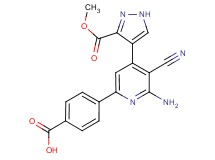 4-{6-amino-5-cyano-4-[3-(methoxycarbonyl)-1H-pyrazol-4-yl]pyridin-2-yl}benzoic acid