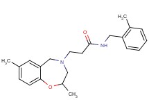 3-(2,7-dimethyl-2,3-dihydro-1,4-benzoxazepin-4(5H)-yl)-N-(2-methylbenzyl)propanamide