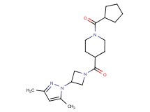 1-(cyclopentylcarbonyl)-4-{[3-(3,5-dimethyl-1H-pyrazol-1-yl)-1-azetidinyl]carbonyl}piperidine