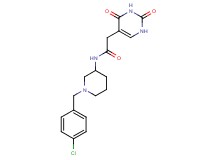 N-[1-(4-chlorobenzyl)-3-piperidinyl]-2-(2,4-dioxo-1,2,3,4-tetrahydro-5-pyrimidinyl)acetamide