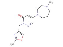 5-(4-methyl-1,4-diazepan-1-yl)-2-[(2-methyl-1,3-oxazol-4-yl)methyl]pyridazin-3(2H)-one
