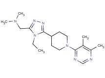 ({5-[1-(5,6-dimethylpyrimidin-4-yl)piperidin-4-yl]-4-ethyl-4H-1,2,4-triazol-3-yl}methyl)dimethylamine