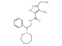 N-(2-azepan-1-yl-2-phenylethyl)-3-ethyl-4-methyl-1H-pyrazole-5-carboxamide