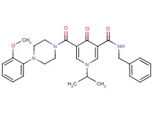 N-benzyl-1-isopropyl-5-{[4-(2-methoxyphenyl)-1-piperazinyl]carbonyl}-4-oxo-1,4-dihydro-3-pyridinecarboxamide