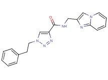 N-(imidazo[1,2-a]pyridin-2-ylmethyl)-1-(2-phenylethyl)-1H-1,2,3-triazole-4-carboxamide