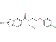 N-[2-(4-chlorophenoxy)ethyl]-N-ethyl-2-methylimidazo[1,2-a]pyridine-6-carboxamide