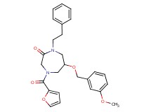 4-(2-furoyl)-6-[(3-methoxybenzyl)oxy]-1-(2-phenylethyl)-1,4-diazepan-2-one