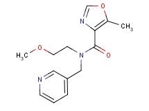 N-(2-methoxyethyl)-5-methyl-N-(pyridin-3-ylmethyl)-1,3-oxazole-4-carboxamide