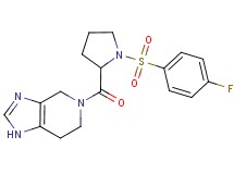 5-{1-[(4-fluorophenyl)sulfonyl]prolyl}-4,5,6,7-tetrahydro-1H-imidazo[4,5-c]pyridine