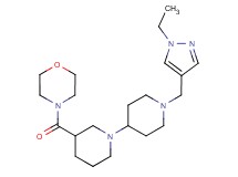 1'-[(1-ethyl-1H-pyrazol-4-yl)methyl]-3-(morpholin-4-ylcarbonyl)-1,4'-bipiperidine