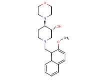 (3R*,4R*)-1-[(2-methoxy-1-naphthyl)methyl]-4-(4-morpholinyl)-3-piperidinol